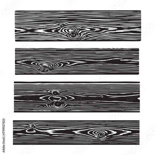 Wood Grain Texture Panels Set