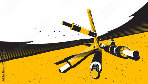 Jukskei abstract background design. The sports concept
