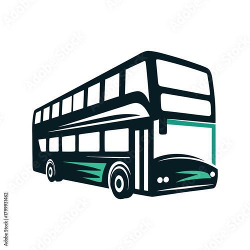 Double Decker Bus Icon Vector Illustration Vector Icon Set of Various Transportation Vehicles