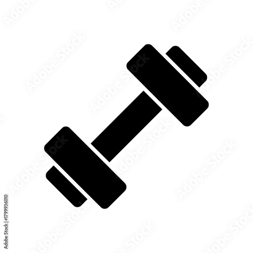 hand with dumbbell