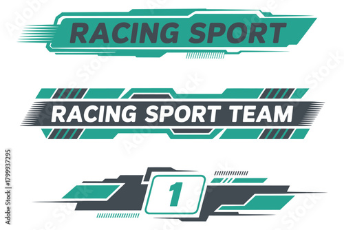 sport car decal and stripe vector set, collection of racing stripe designs for car wraps, speed line graphics, motorsport decals, automotive illustrations, and custom vehicle decoration projects.