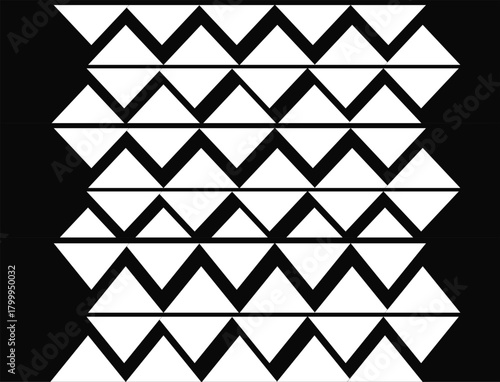 Abstract Triangle Geometric Pattern
