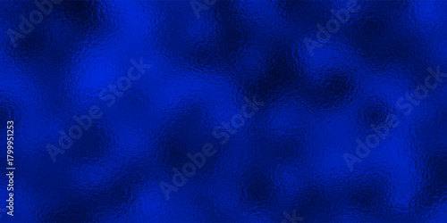 Dark blue foil glass texture background. Abstract gradient bright light reflection and shiny rough texture surface. Glass Effect background