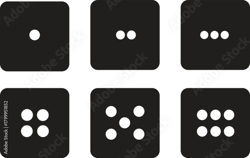 Chance and Luck Game Dice Icons