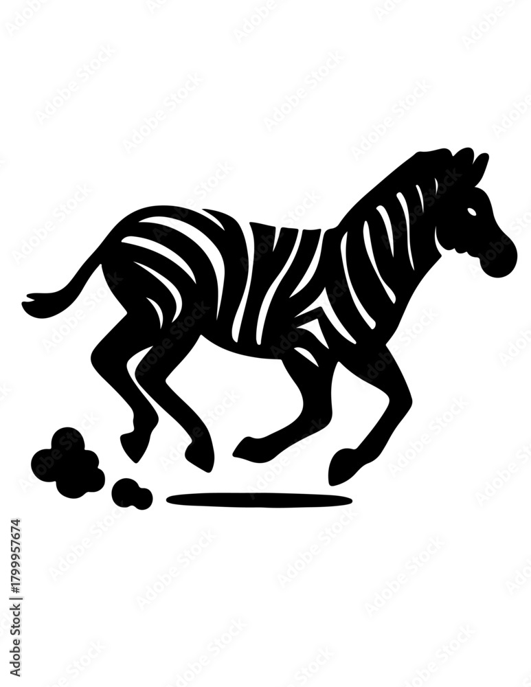 Fototapeta premium motion zebra