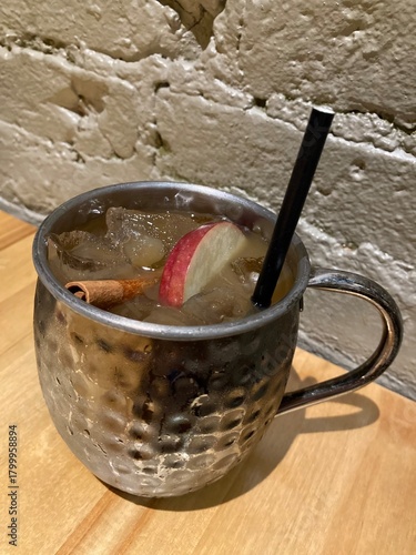 Photography apple cinnamon moscow mule cocktail