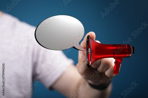 Image of a person holding a...