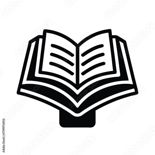 Holy Book Outline Illustration