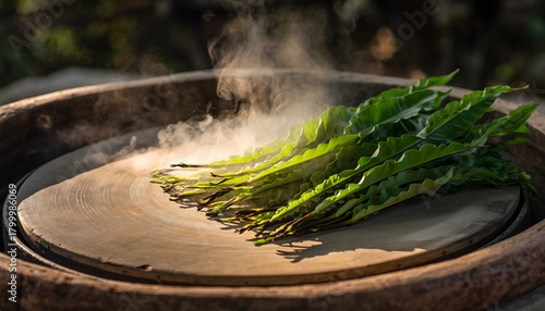 Bird’s Nest Fern (Asplenium nidus) is a tropical medicinal plant widely used in traditional herbal medicine. 