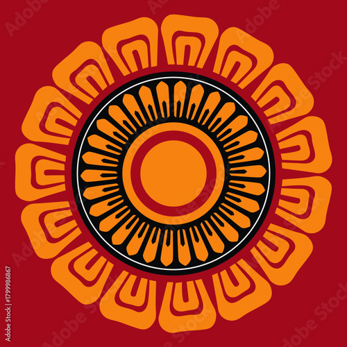 Sri Lankan traditional art designs, Traditional illustration vector art editable. Kandy.