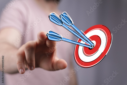 Concept of success with per...