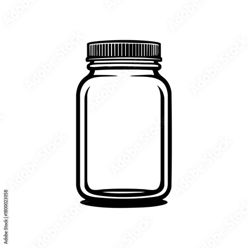 Clean airtight pantry jar representing kitchen storage, food organization and simple home cooking essentials.