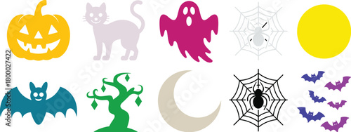 Black bat silhouette vector illustration, spooky flying bat design, Halloween decoration element, scary nocturnal creature graphic for holiday artwork