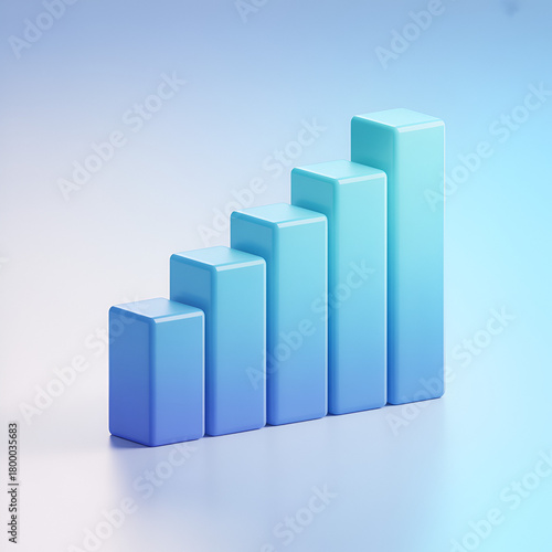 Ascending blue graph shows steady growth and positive trends, perfect for business presentations and financial reports with professional style and modern design Free Download Ascending blue graph shows steady growth and positive trends, perfect for business presentations and financial reports with professional style and modern design - GFXLoad