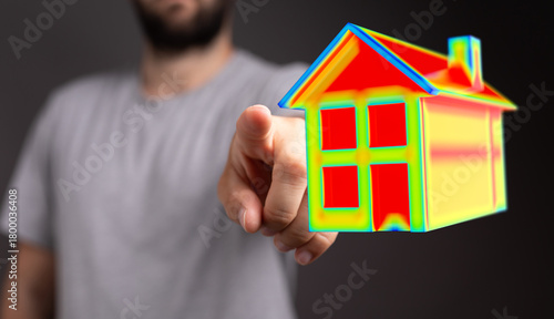 A person points to a colorf...