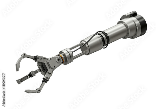Robotic Claw Arm isolated on a transparent background