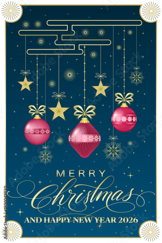 christmas greeting card vector eps