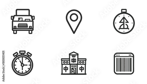 Logistics, Courier & Delivery Icon Pack