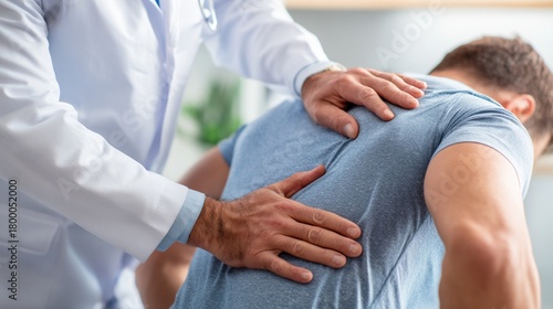 Professional chiropractic care session focusing on spinal alignment and back pain treatment in a modern medical setting