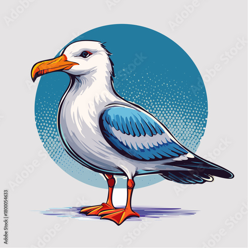 Möwe - Cartoon Comic Stil