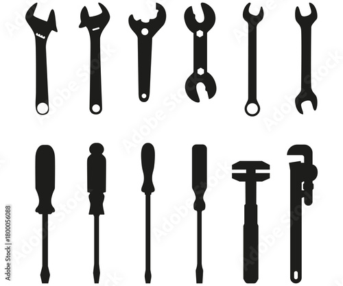 Working tools collection. Repair and construction supplies set