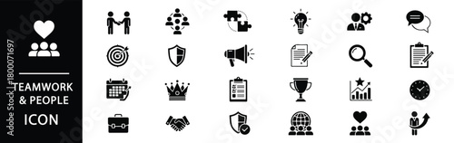 Essential business and strategy icons for presentations and web design projects offer a modern, clean look for corporate branding needs