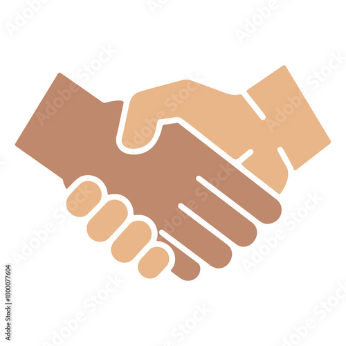 Vector Handshake Agreement, Business Partnership Cooperation, Success Collaboration Deal, Contract Friendship Connection Meeting Flat Vector Illustration