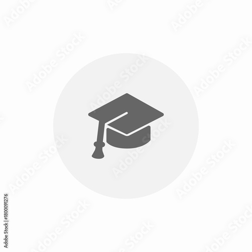 hat graduating icon sign vector