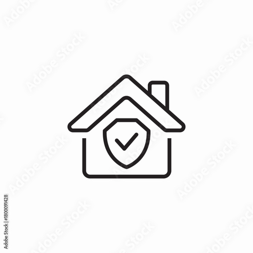house security icon sign vector