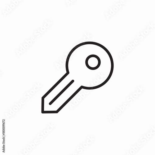 key use icon sign vector