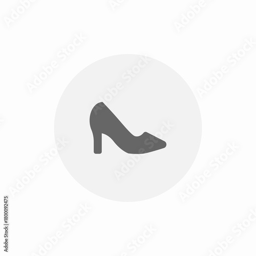 shoe heels icon sign vector