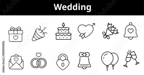 Wedding Icons Minimal & Modern