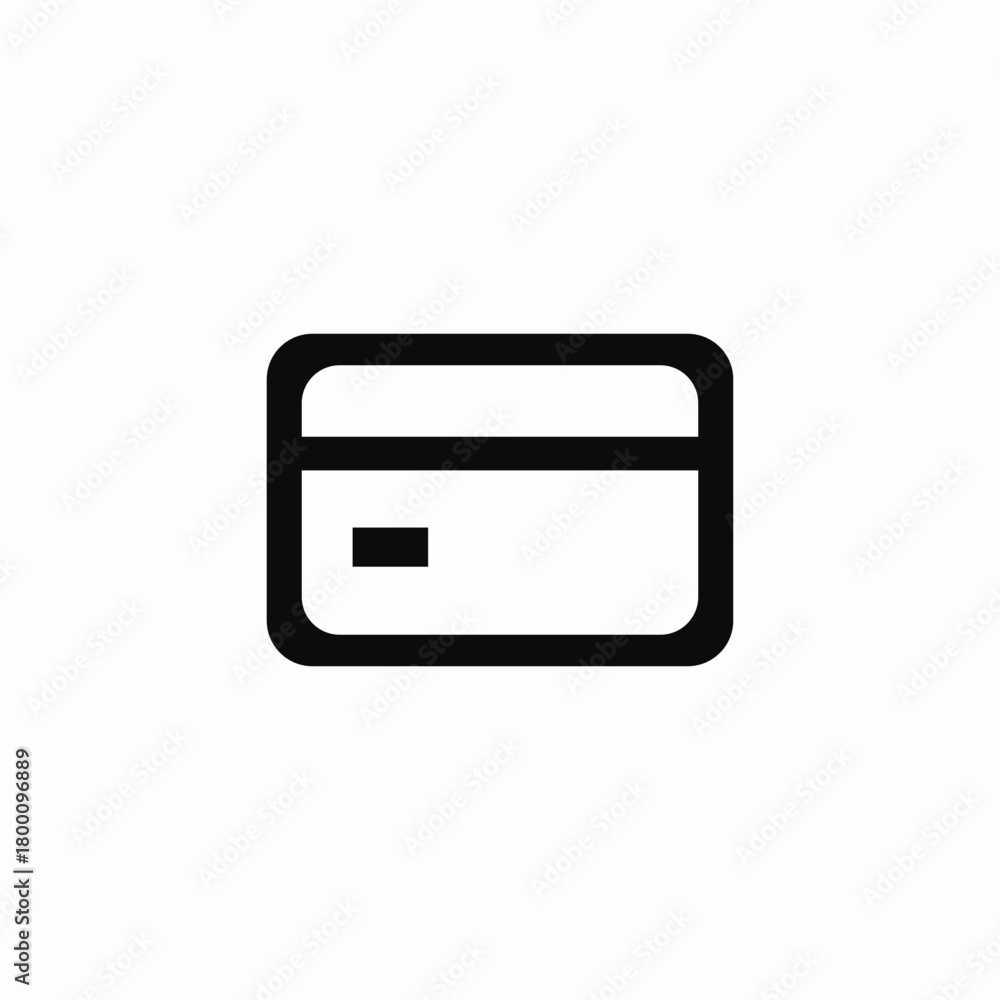 Obraz premium bank credit card icon sign vector