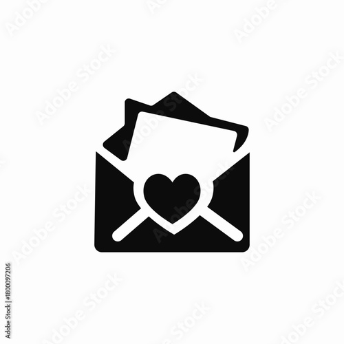 care letter icon sign vector
