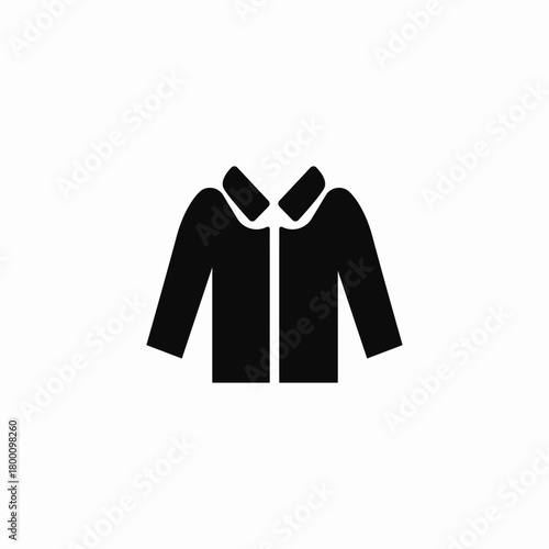 loose hooded jacket icon sign vector