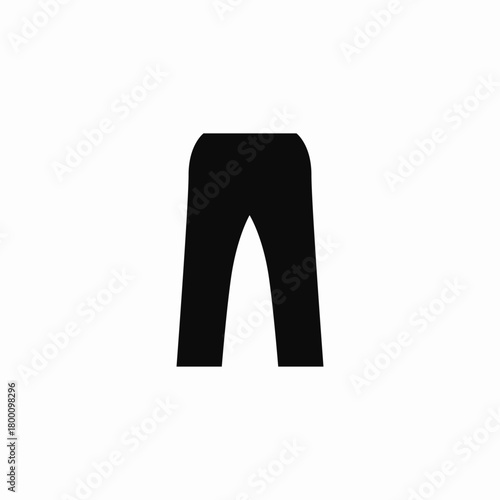 loose pants icon sign vector