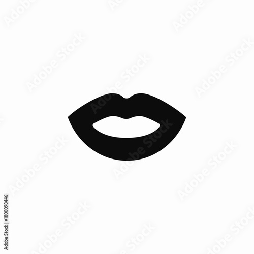 mouth ingestion icon sign vector