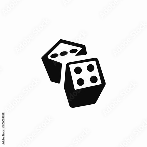 table dice icon sign vector