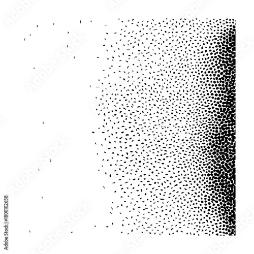 Abstract textured background with a gradient of tiny dots transitioning from white to black creating a subtle pattern and visual depth