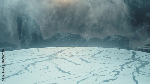 Marble pedestal, base for product display.