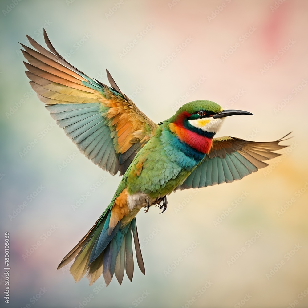 Fototapeta premium colorful bee eater