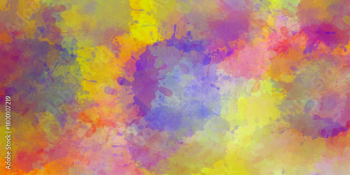 abstract watercolor background. Bright colorful watercolor abstract background with textured brush patterns