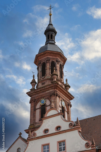 Turm der Stadtkirche St. Marien in Gengenbach im Ortenaukreis