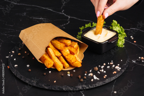 deep-fried snack with sauce