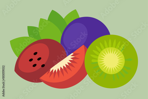 Assorted fruits still life