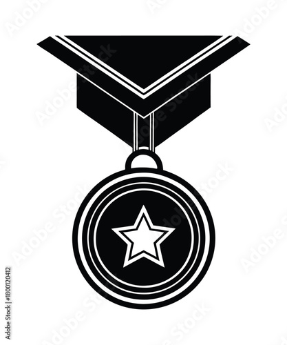 medal icon vector set. certificate illustration sign collection. achievement symbol. award logo.