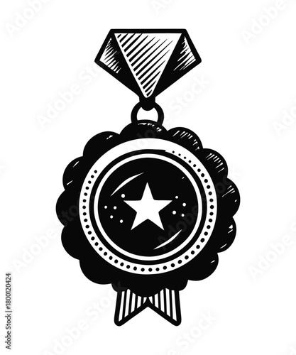 medal icon vector set. certificate illustration sign collection. achievement symbol. award logo.
