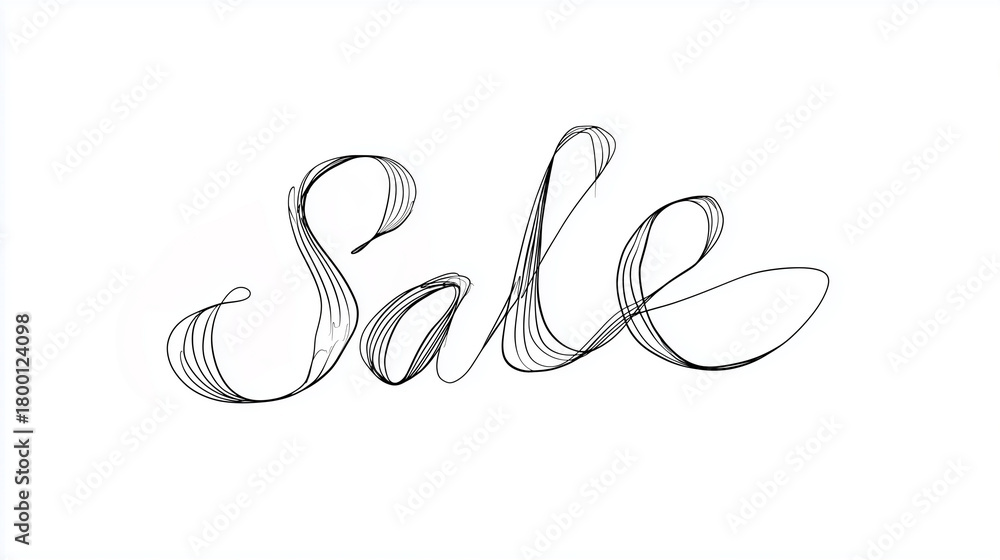 Fototapeta premium Elegant handwritten 