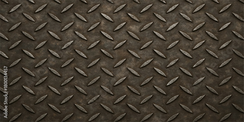 Rough grunge rusty metal plate texture pattern floor sheet surface industrial