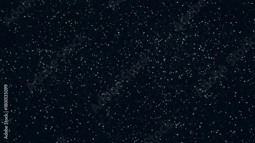 Fireworks Burst Over Starry Night Sky.